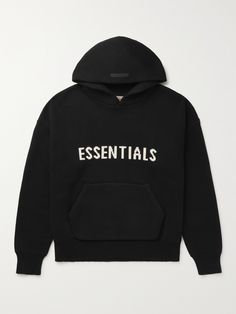 Essentials Clothing: Cool and Stylish Black Essentials Hoodie for Men
